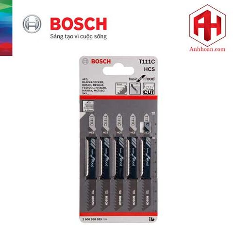 Lưỡi cưa lọng gỗ Bosch T111C ( gỗ mềm 4-50mm, ván ép)