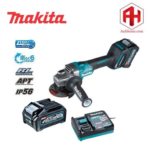 Máy mài góc dùng pin Makita 40V Max 125mm GA005GM201 (40V:4Ah)