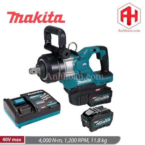 Máy siết bu lông dùng pin 40V Makita TW009GT201 (1in, 4000Nm)