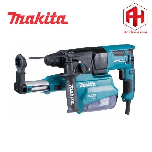 Máy khoan bê tông Makita HR2650 kèm hút bụi