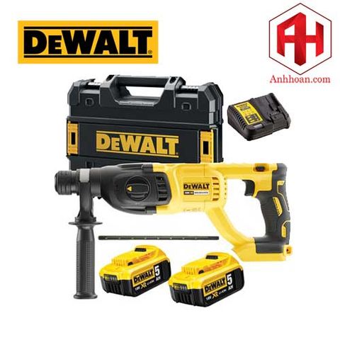 Máy khoan bê tông pin DeWALT 18V DCH133P2 (SET 5Ah)