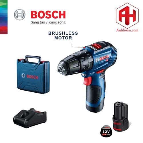 Máy khoan pin Bosch GSB 12V-30 (Set 2x2Ah) Brushless