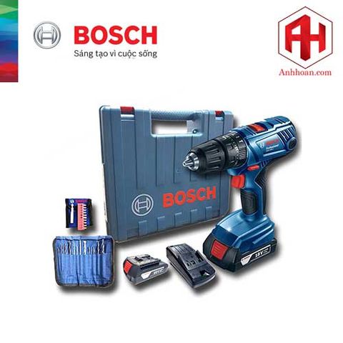 Máy khoan pin Bosch GSB 180 LI (18V, 1.5A x 2)