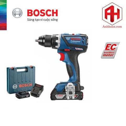 Máy khoan pin Bosch GSR 18 V-EC (18V, 2.0A) không chổi than