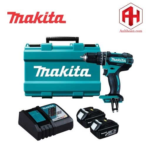 Máy khoan pin Makita 18V DHP482RAE (18V, 2Ah)