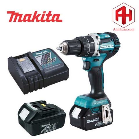 Máy khoan vặn vít dùng pin Makita 18V DDF484RFE (18V:3Ah)