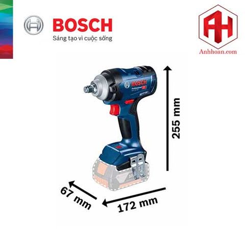 Thân Máy vặn ốc bu lông dùng pin Bosch GDS 18V-400 (SOLO)