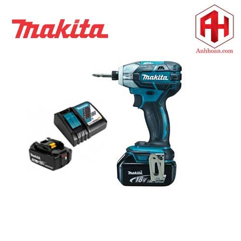 Máy khoan vặn vít xung dầu dùng pin Makita 18V DTS141RME không chổi than