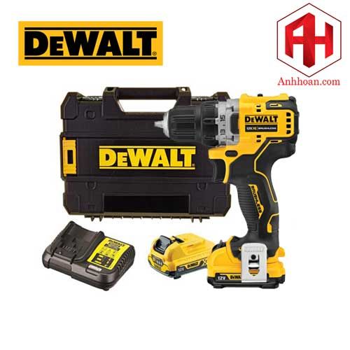 Máy khoan vặn vít dùng pin DeWALT 12V DCD701D2-KR (SET 2Ah)