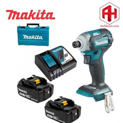 Máy khoan vặn vít dùng pin Makita 18V DTD170RME (18V:4Ah)