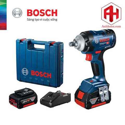 Máy vặn ốc bu lông dùng pin Bosch GDS 18V-400 (SET 4Ah)