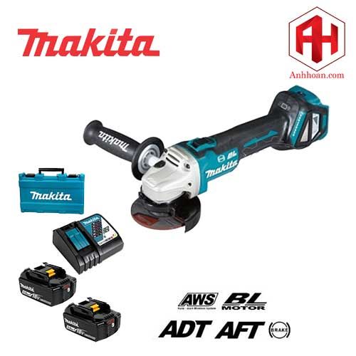 Máy mài góc dùng pin 18V Makita DGA414RTE (Điều tốc)