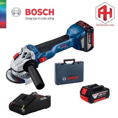 Máy mài góc dùng pin Bosch GWS 18V-10 (Set) Brushless