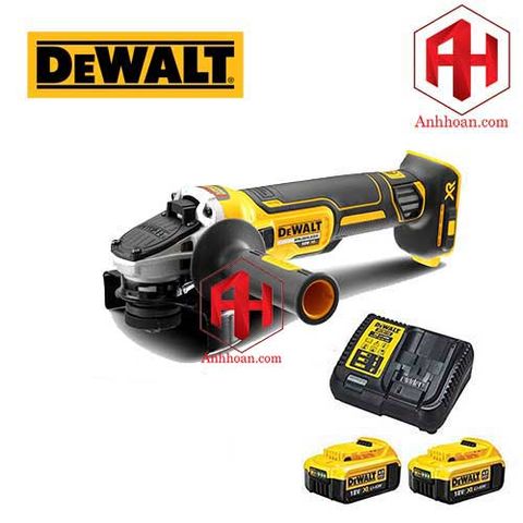 Máy mài dùng pin 18V DeWALT DCG405M2 (100mm) SET 4Ah