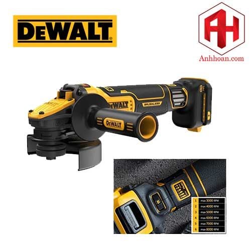 Thân máy mài dùng pin 20V/60V DeWALT DCG409VSN-B1 (100mm điều tốc)