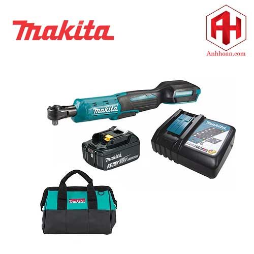 Máy siết bu lông xuyên tâm dùng pin Makita 18V DWR180RF (1/4, 3/8in)