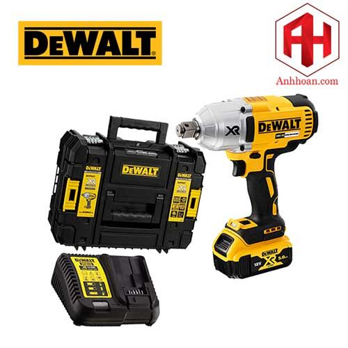 Máy vặn bulong dùng pin DeWALT 18V DCF897P1-B1 (SET 1x5Ah)