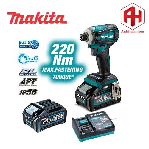 Máy khoan vặn vít dùng pin Makita 40V Max TD001GM201 (SET 40V:4Ah)