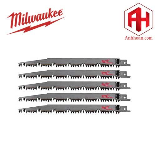 Milwaukee Lưỡi cưa kiếm dạng tỉa T5-225.36mm (5 lưỡi) 48-00-1301