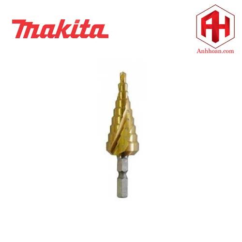 Mũi khoan bậc đa tầng xoắn phủ Ti-tan Makita 4-20mm