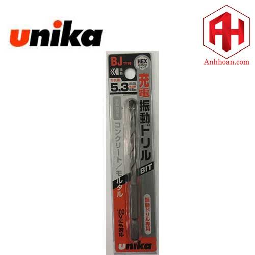 Mũi khoan bê tông chuôi lục giác Unika mã BJ5.3mm