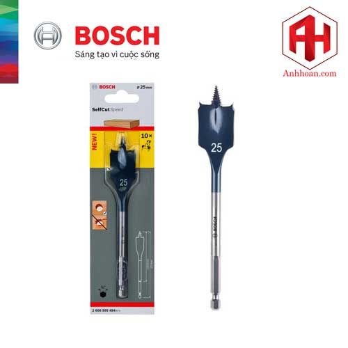 Mũi khoét gỗ đuôi cá Bosch SELFCUT 25x152mm 2608595494