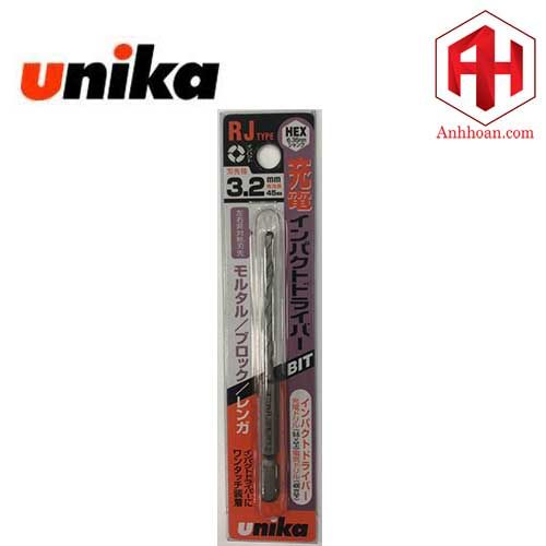 Mũi khoan tường gạch chuôi lục giác Unika RJ3.2mm