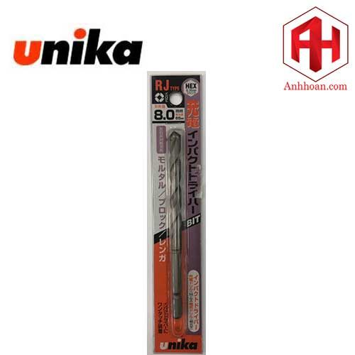 Mũi khoan tường gạch chuôi lục giác Unika RJ8.0mm