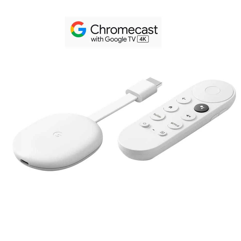 Google Chromecast 4K Google TV Điều Khiển Giọng Nói