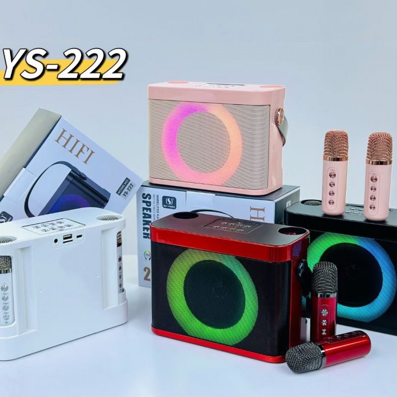 Loa Karaoke Di Động Kèm 2 Không Dây YS-222 RGB