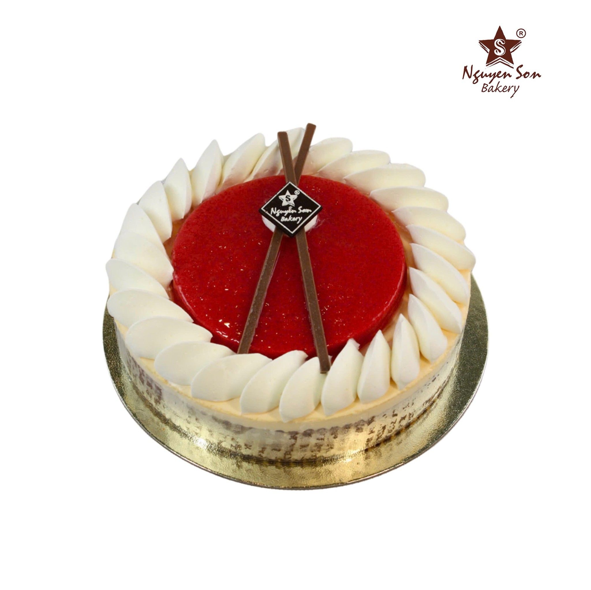 Coconut & Strawberry charlotte