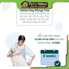 Hạt Iskhan Allergy Free cho chó ngăn ngừa viêm da, dị ứng 2,5kg