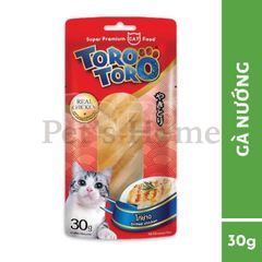 Bánh thưởng cho mèo Toro Toro Real thịt cá thật nguyên miếng 30g