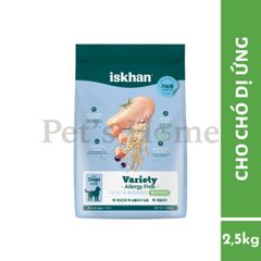 Hạt Iskhan Allergy Free cho chó ngăn ngừa viêm da, dị ứng 2,5kg