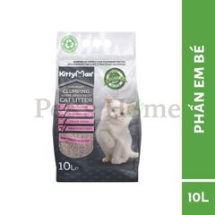 Cát vệ sinh cho mèo Kitty Max cát đất sét 100% Bentonite thấm hút vượt trội và khử mùi tối ưu 10L