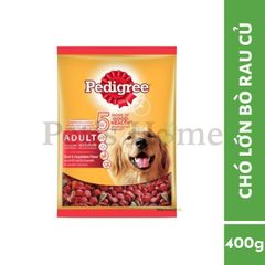 Hạt chó Pedigree thức ăn cho chó lớn - Bò và rau củ