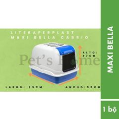 Ferplast Maxi Bella Cabrio - Nhà vệ sinh cho mèo lớn và chó nhỏ