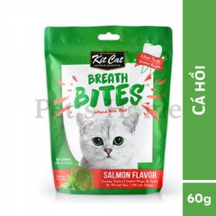 Bánh thưởng sạch răng cho mèo Kit Cat Breath Bites 60g