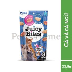 Bánh thưởng cho mèo Inaba Juicy Bites 33,9g