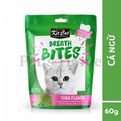 Bánh thưởng sạch răng cho mèo Kit Cat Breath Bites 60g