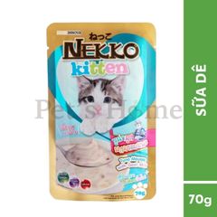 Pate mèo Nekko Kitten dạng Mousse giàu Protein, Vitamin với công thức nhuyễn mịn cho mèo con trên 1 tháng tuổi gói 70g