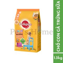 Hạt Pedigree cho chó con vị Gà, trứng và sữa