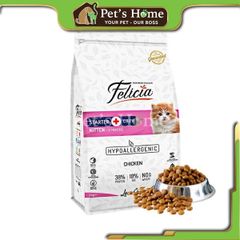 Hạt Felicia Low Grain Kitten [2kg] thức ăn cho mèo con vị Gà Thổ Nhĩ Kỳ