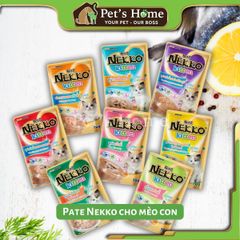 Pate mèo Nekko cho mèo con kitten đủ vị gói 70g