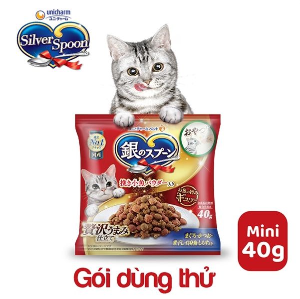 Hạt dùng thử cho mèo Silver Spoon 40g