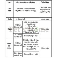 Vaccine dại cho chó mèo Rabisin