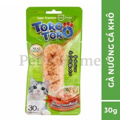 Bánh thưởng cho mèo Toro Toro Real thịt cá thật nguyên miếng 30g