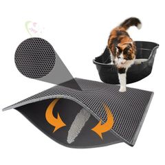 Thảm lót vệ sinh cho mèo 2 lớp