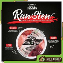 Pate Absolute Holistic Raw Stew thức ăn ướt làm từ raw food, thịt tươi chứa các Vitamin và khoáng chất cho chó mèo Mỹ lon 80g