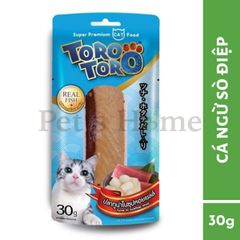 Bánh thưởng cho mèo Toro Toro Real thịt cá thật nguyên miếng 30g